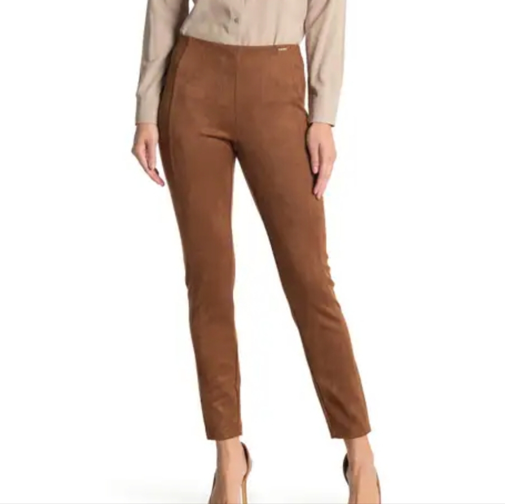 Brown suede pants